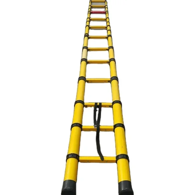High Grade FRP Multi-Functional Telescopic Scaffold Ladder Premium Fiberglass Ladders with Bending and Cutting Services