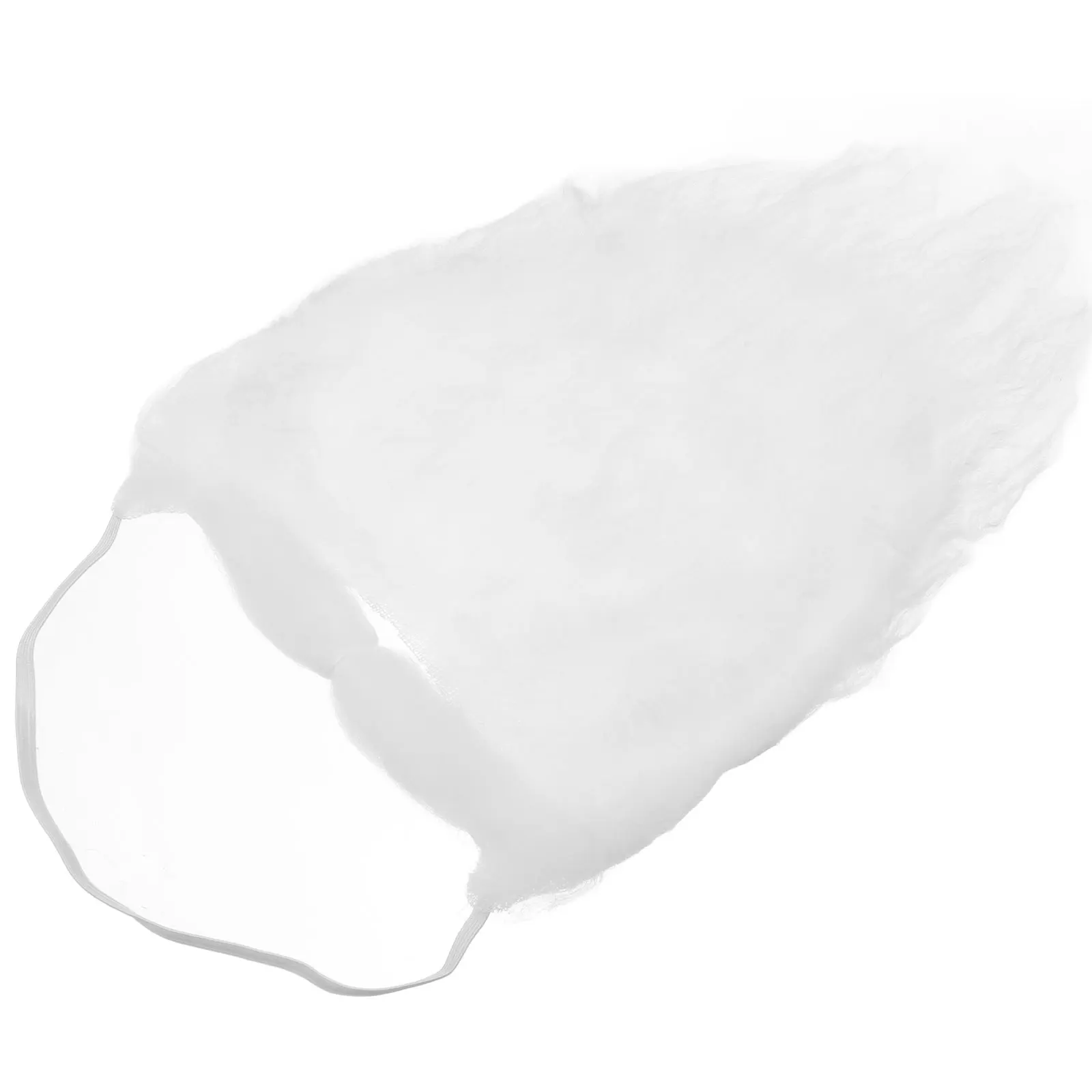 

1pc Santa Santa Beard White Curly Hair Elasticated Fit Perfect Claus Costume Cosplay Props High