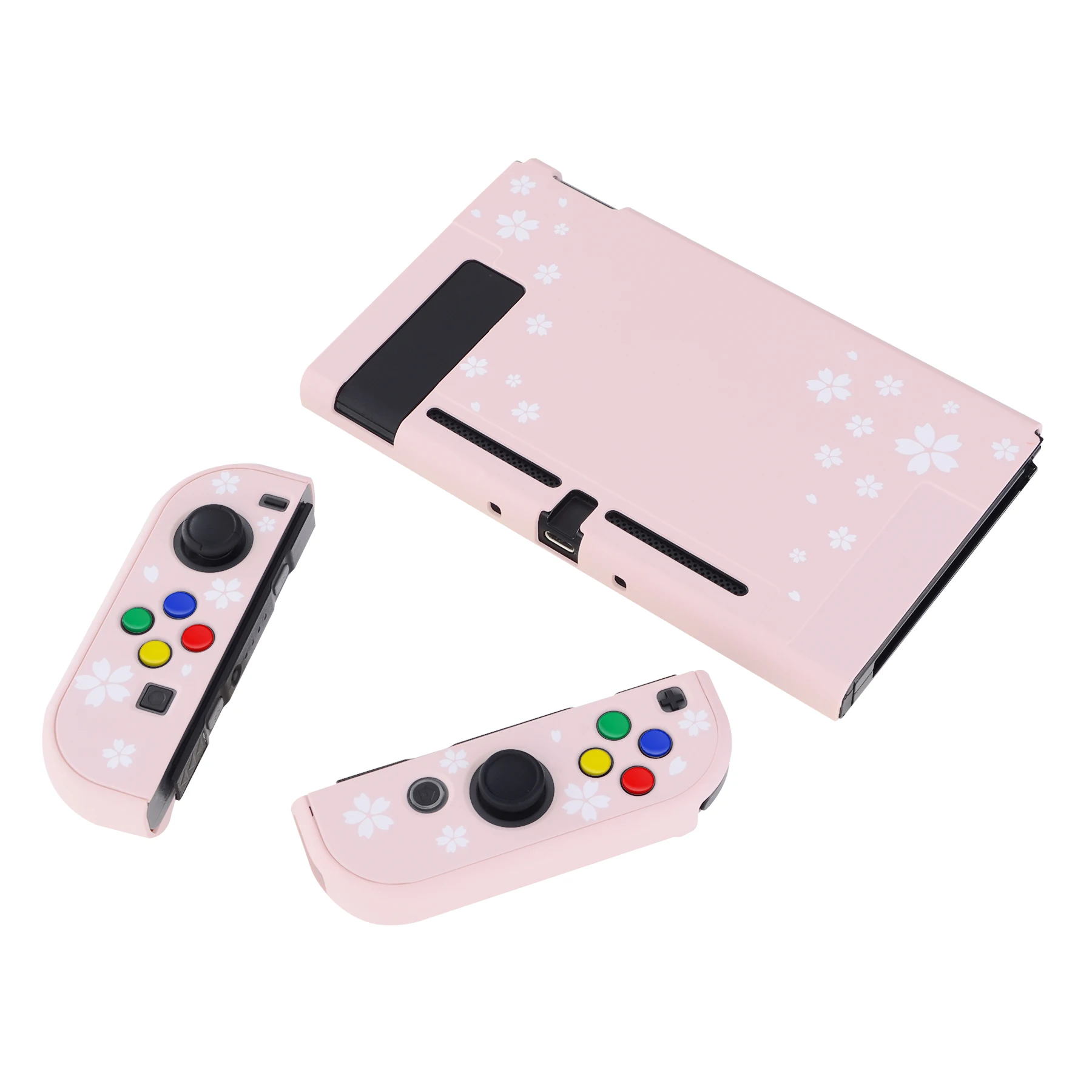 PlayVital-funda trasera Joycon Separable, carcasa protectora dura con botones de dirección para NS Switch