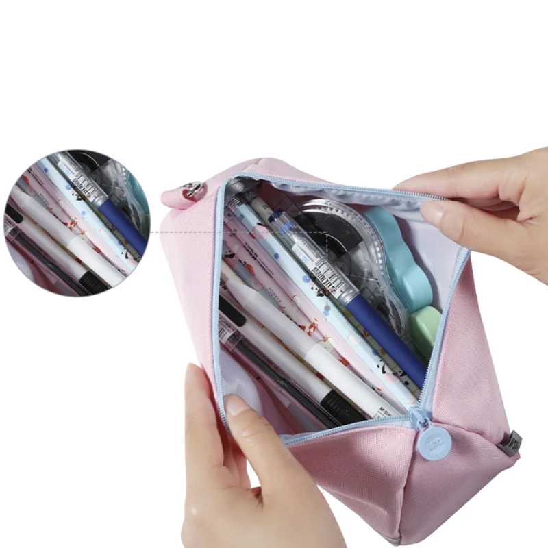 M&G Drop Shipping 2024 New Arrival Simple Pen Bag Pencil Case Storage Pouch for Notebook Pad School