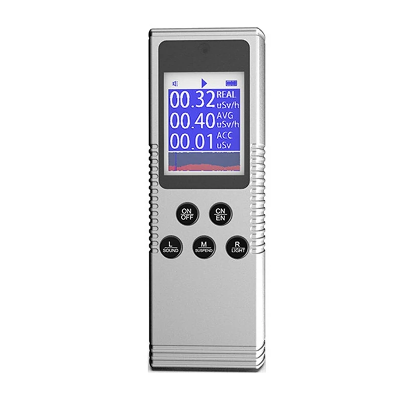 Handheld Nuclear Radiation Detector Household Laboratory Digital LCD Display Multi-Function Radioactive Geiger Counter