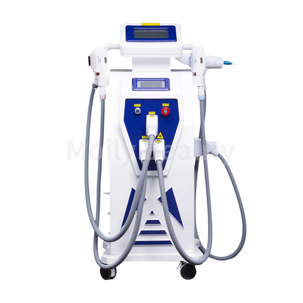 

Dual Screen 4 In 1 Magneto OPT IPL Machine Elight Permannent Hair Removal Nd Yag Tattoo Remove Skin Whitening Carbon Peeling