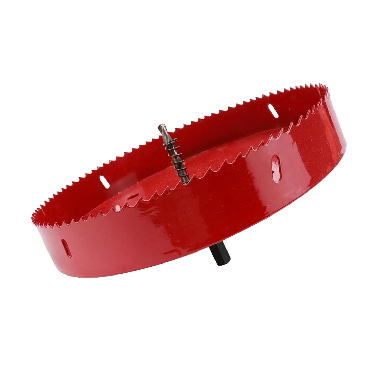 

8.5 Inch Heavy Duty Bi-Metal Hole Saw with Arbor and Pilot Drill Bit for Wood, Drywall, Plastic, Soft Metal
