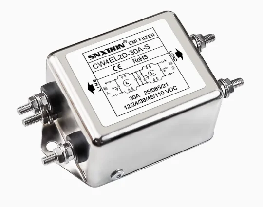 CW4EL2D-30A-S EMI filter DC DC12V24V48100V30A40A50A single and double section power supply purification terminal rail type