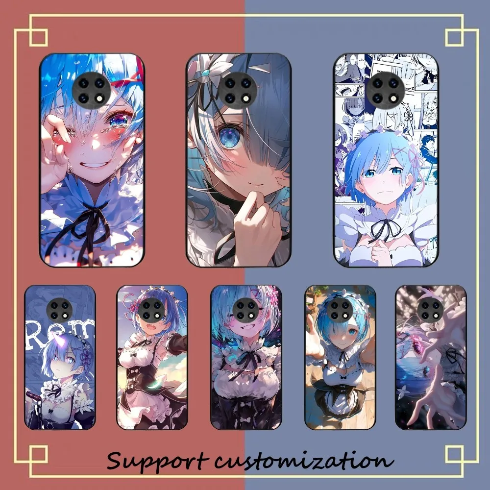 Rem Japanese Anime Phone Case For Redmi 5 6 7 8 9 10 Plus Pro 6 7 8 9 A GO K20 K30 K40 Pro Plus F3 Fundas