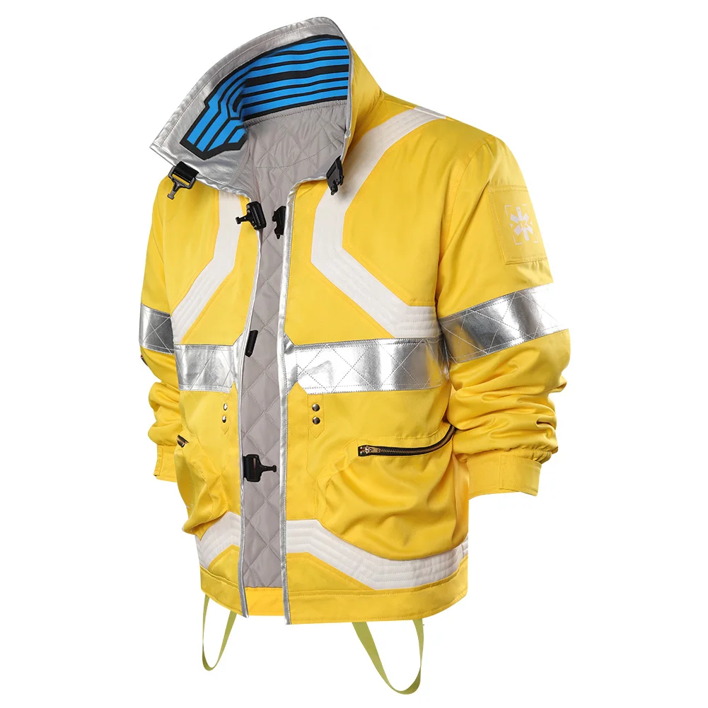 Costume de FC Martinez pour hommes adultes, veste jaune, manteau punk, tenues de jeu de rôle de film, Halloween, fête de carnaval, paupières trempé, cosplay masculin