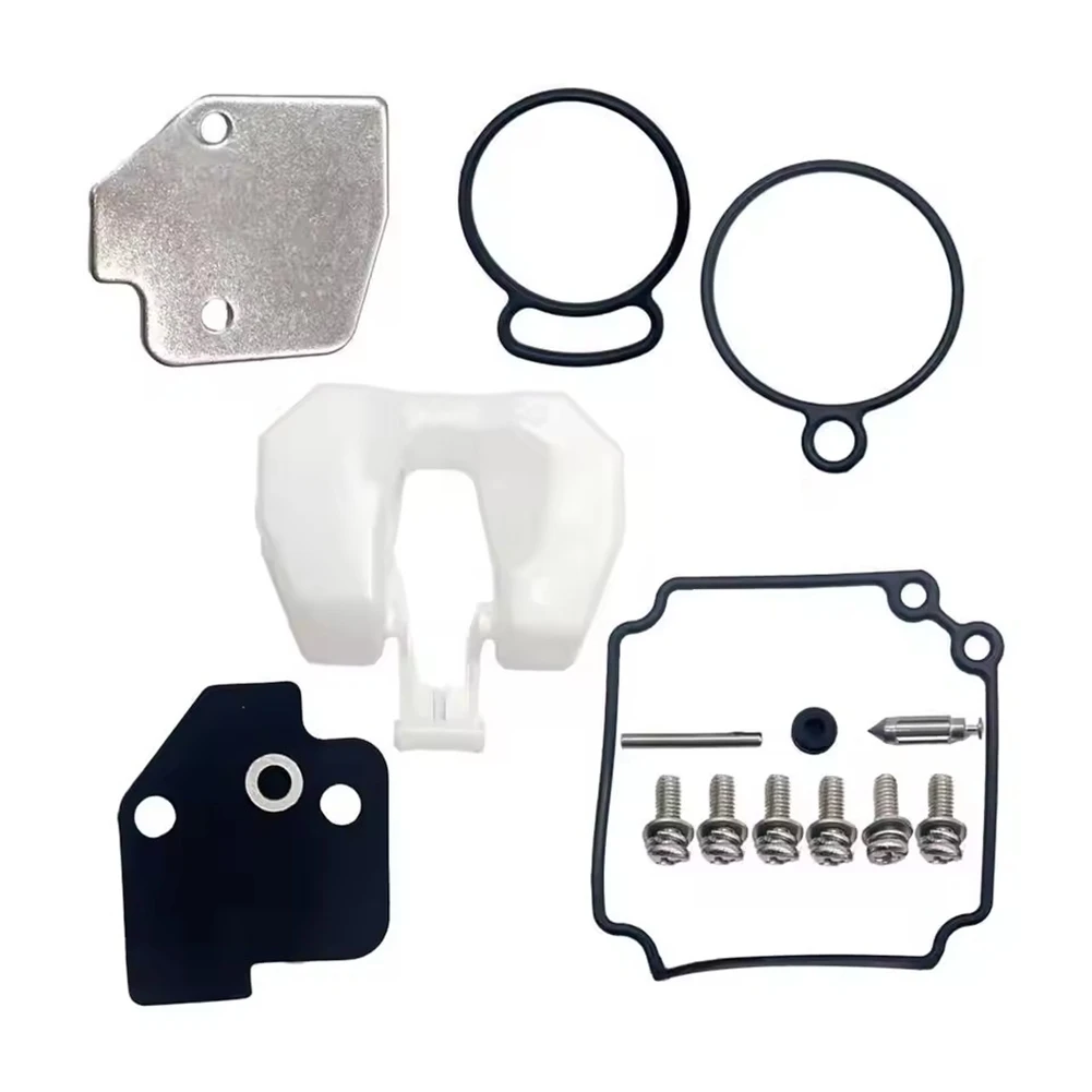 #11H Outboard Carburetor Repair Kit,1 Set Carburetor Repair Rebuild Kit Fit 3C8-87122-1 (Rubber + Plastic + Metal)