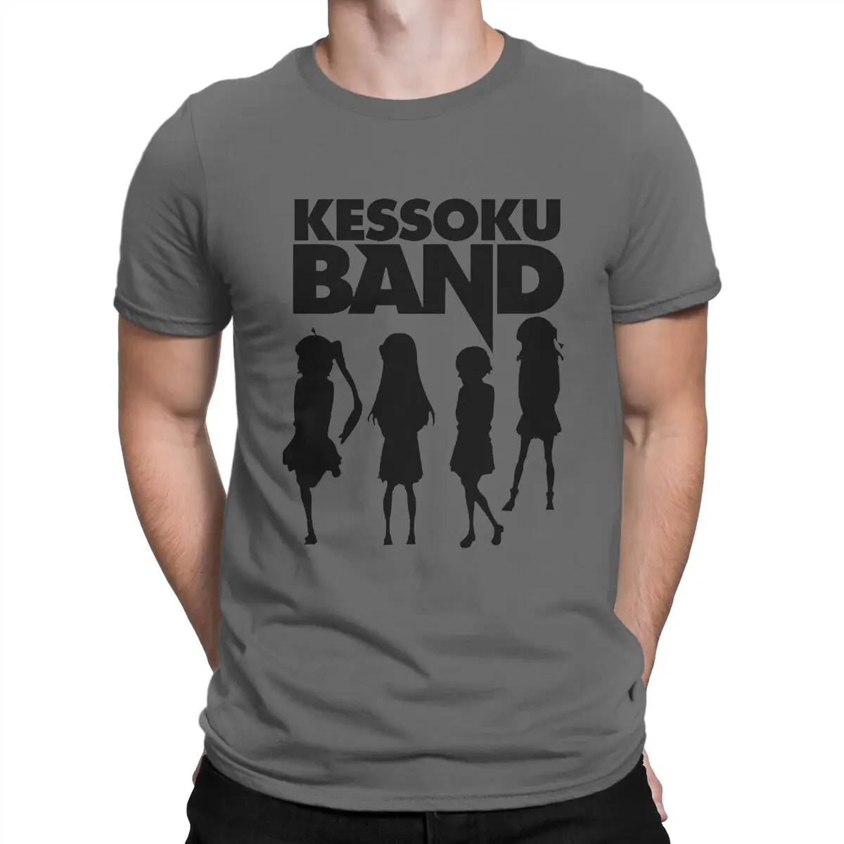 Kessoku Band Creative TShirt for Men Poster Round Collar Pure Cotton T Shirt Personalize Gift Clothes OutdoorWear