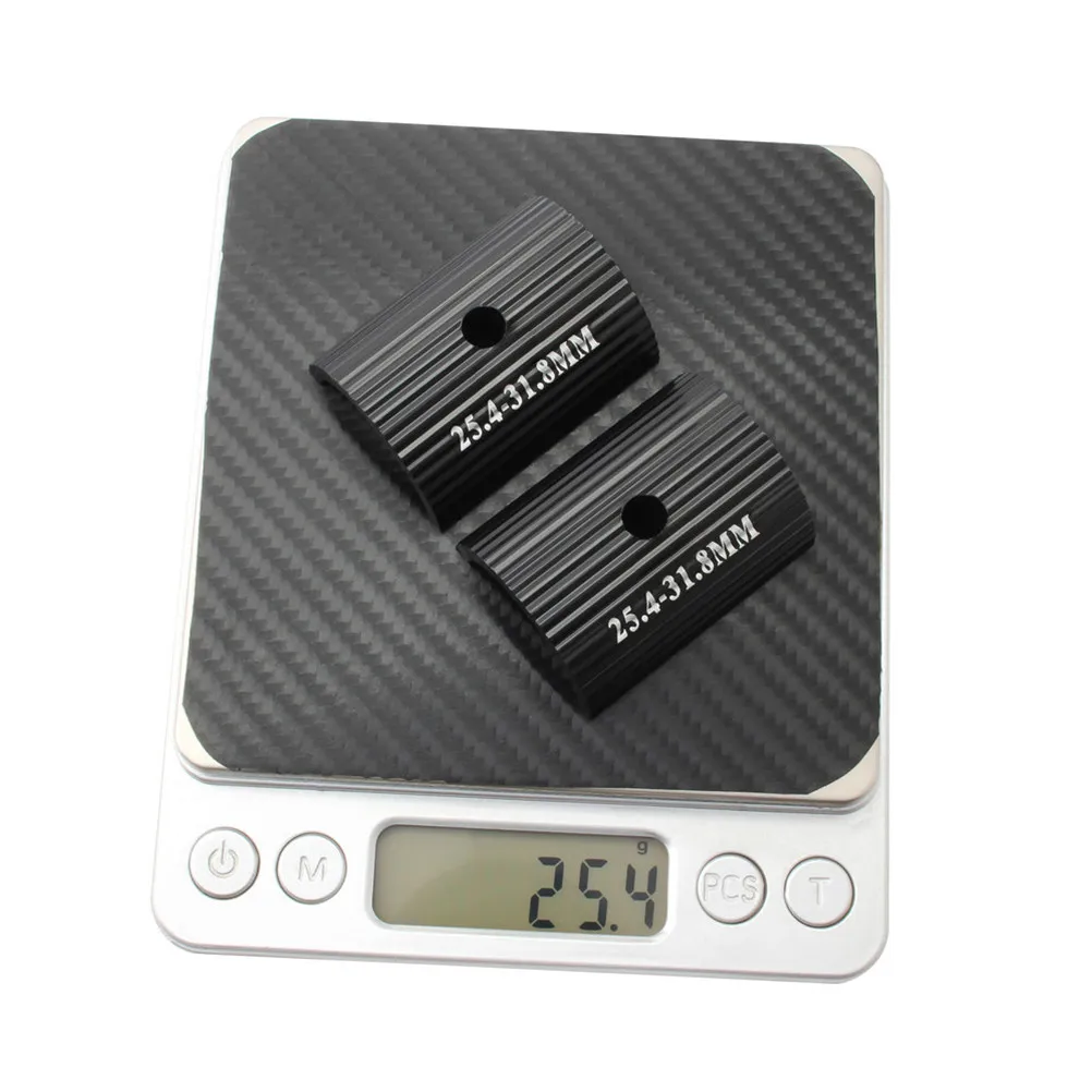 2Pcs Aluminum Alloy Bike Handlebar Shim Handlebar Stem Reducer Converts Oversize Stems to Standard Handlebars Tough Reliable