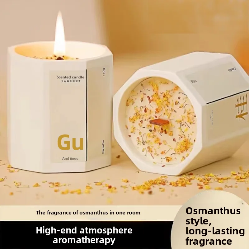 Osmanthus scented candles bedroom household room long-lasting incense girls niche senior gift with essential oil fragrance
