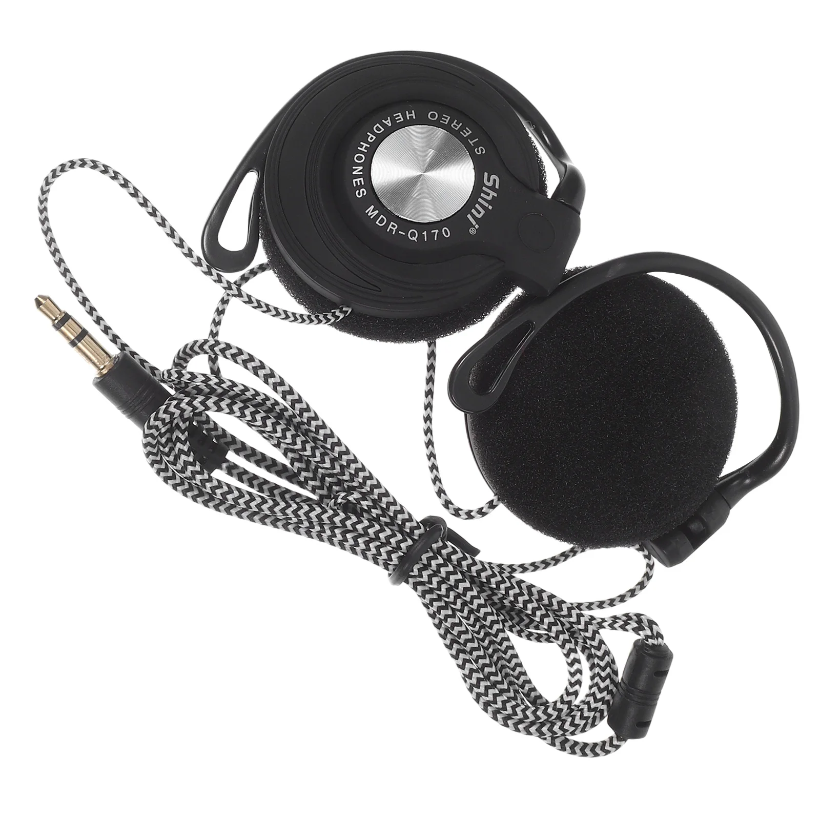 

Wired Stereo Headphones Clip On Ear Earhook Earbuds 35mm Computer Headset Durable Cable Soft Ear Pad Excellent Sound Quality