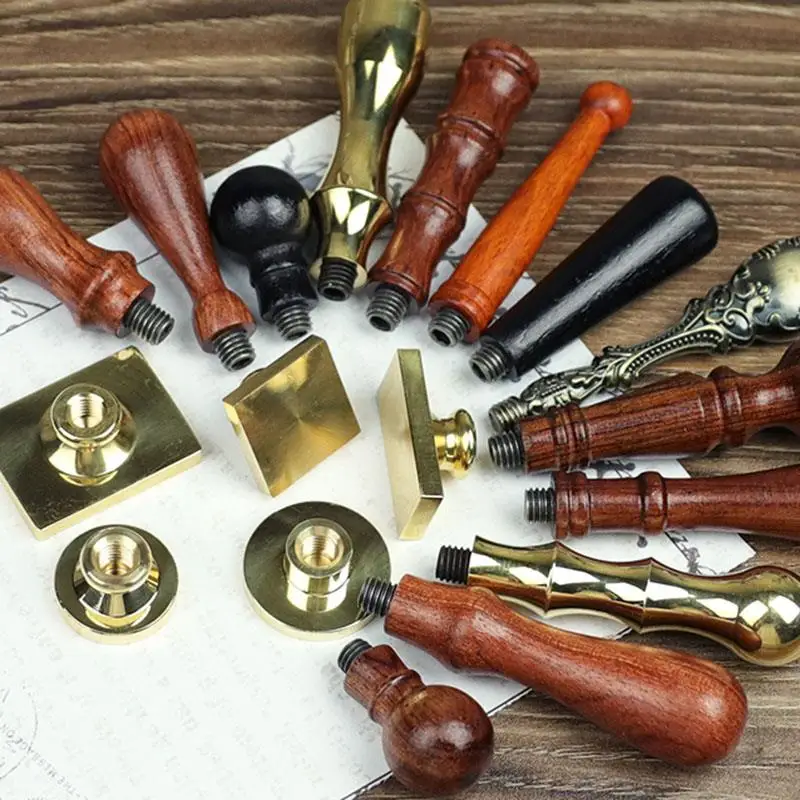 Custom Stamps Metal Stamps Wax Seals Stamps Customize Your Own Logo Replaceable Handles Invitation Stamps Christmas Gift Stamps