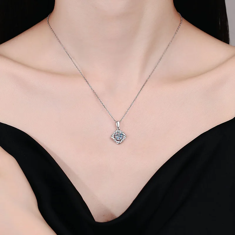 

Серьги с четырьмя когтями из муассанита цвета D, золото 18 карат с бриллиантами, серьги с муассанитом 1 карат, платиновый отпечаток PT950