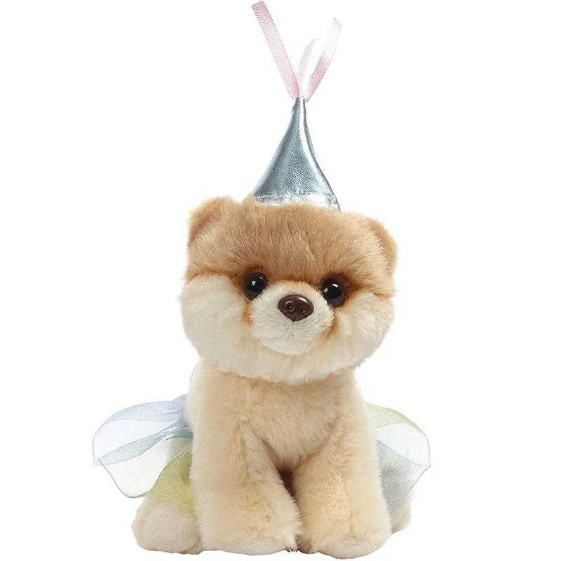 Itty Boo Dog ตุ๊กตาสัตว์ปอมเมอเรเนียนสำหรับเด็ก Kawai Room Toy13cm ของเล่น