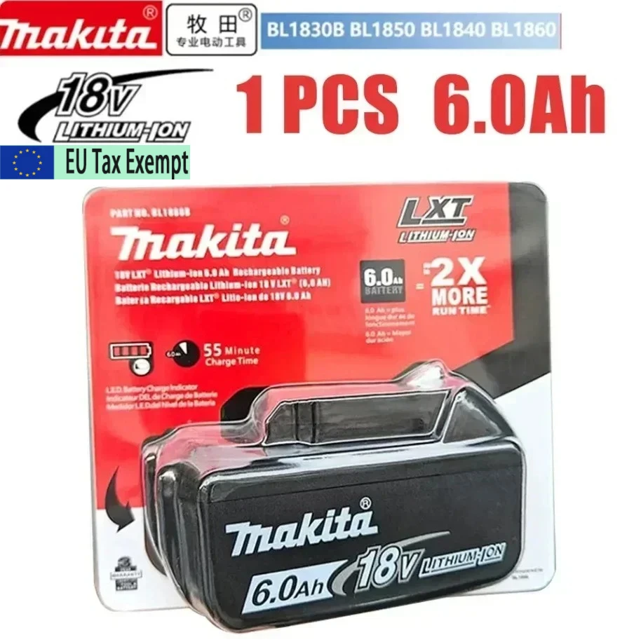 Original für Makita 18V Akku BL1850B BL1850 BL1860 BL 1860 BL1830 BL1815 BL1840 LXT400 6,0Ah für Makita Werkzeugbohrer