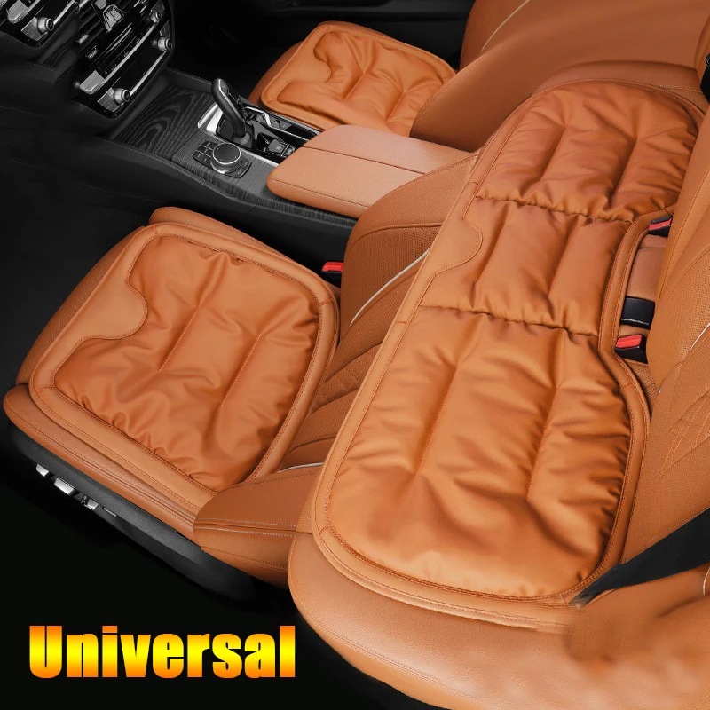 

Luxury Car Seat Cushion Breathable Artificial Leather Non-Slip Bottom Comfort Car Seat Covers Protector Automotive Parts Styling