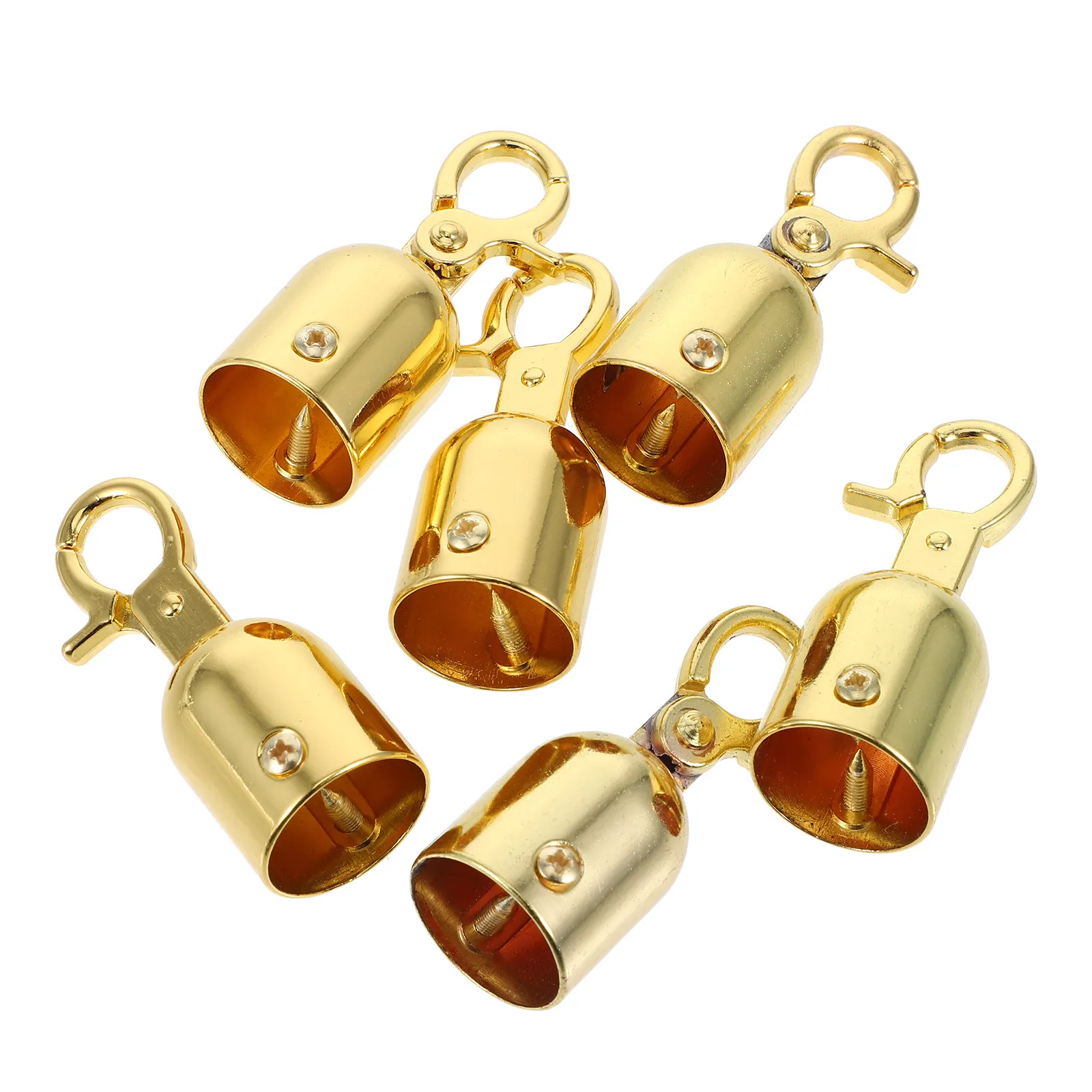 6Pcs Rope End Stanchion Hook Secure Barrier Ropes for Crowd Control Queue Divider Accessories Stanchion Rope Hook
