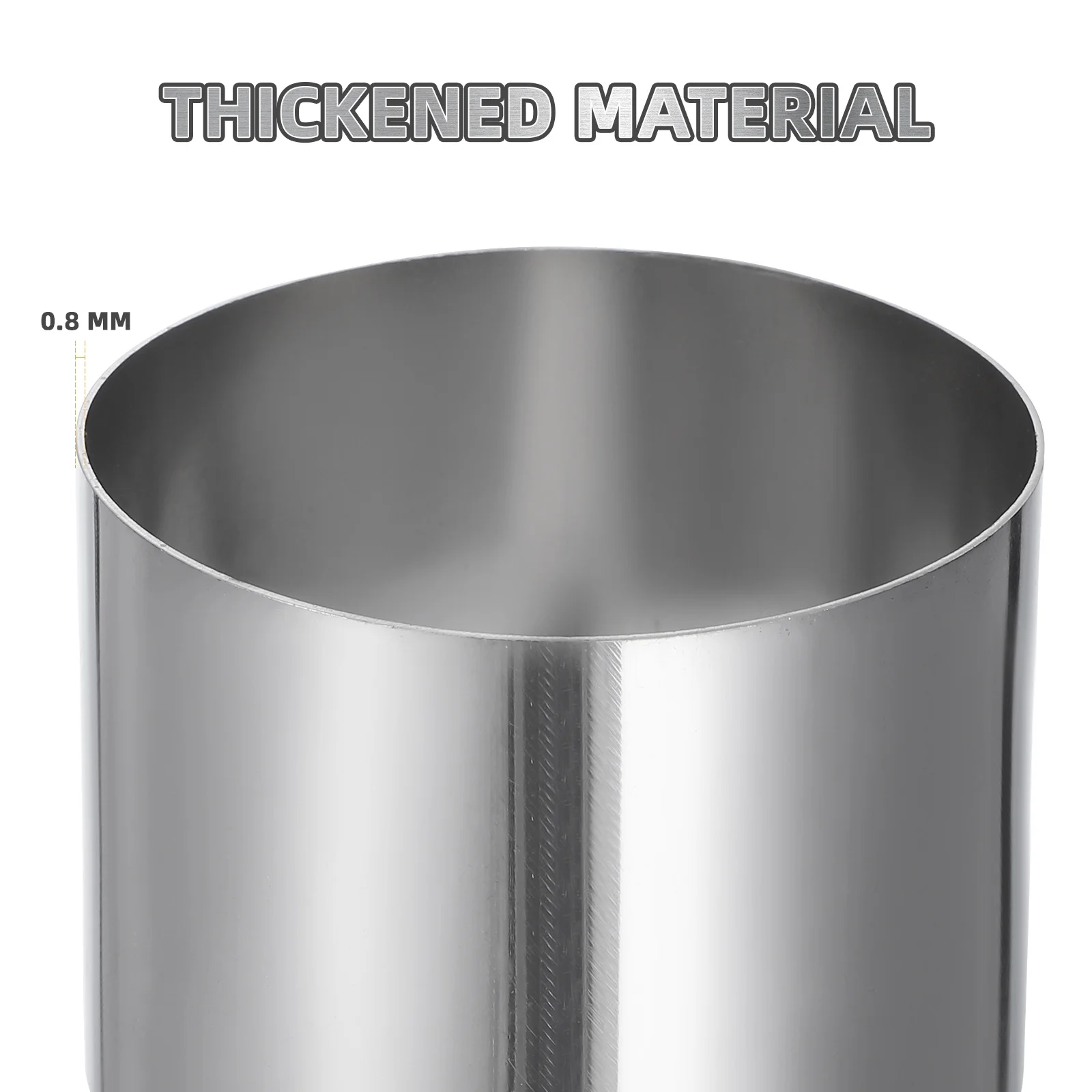 

3Pcs Kitchen Gadgets Set Round Cold Dish Mold Stainless Steel Presser Tool for Easy Food Prep Cleaning Lightweight Storage