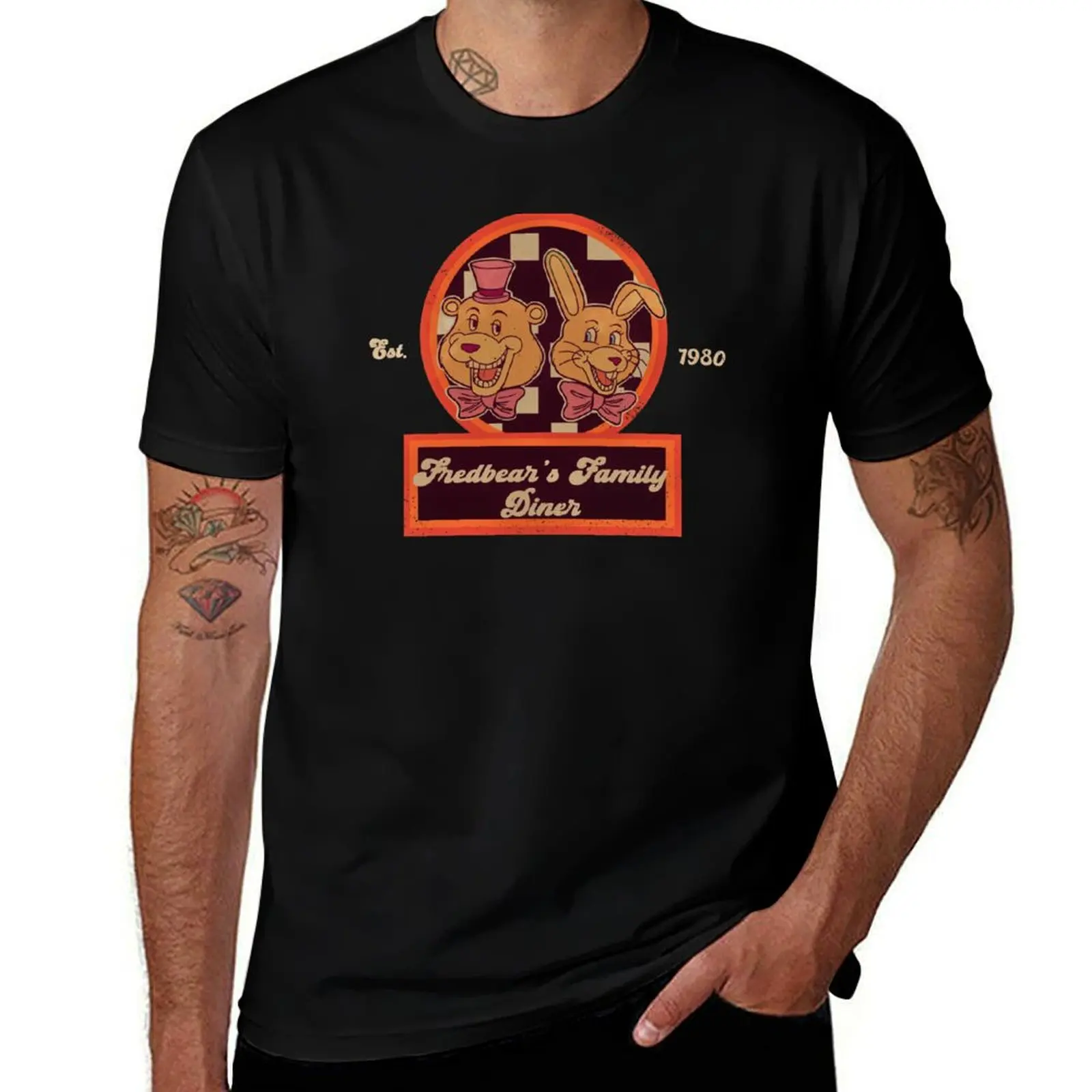 Футболка Fredbear's Family Diner (винтажная), рабочая одежда, дышащая футболка