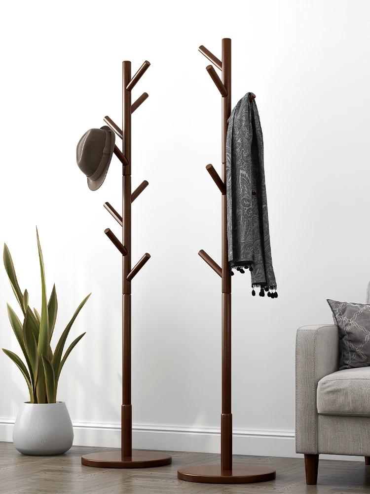 High-quality Full-body Coat Rack, Vertical Bedroom Hanger, Office Beech Wood Material