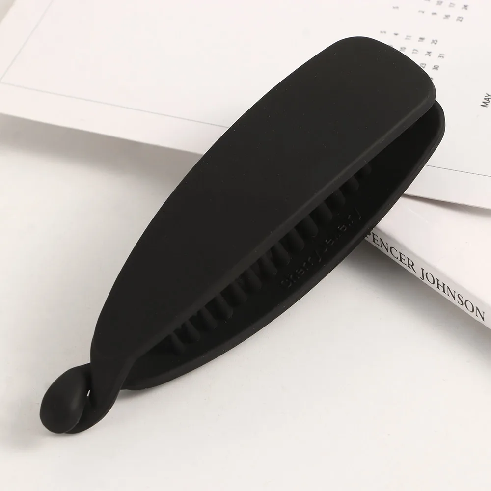 

Модные женские однотонные матовые заколки-бананы, когти, заколки для волос, держатель для хвоста