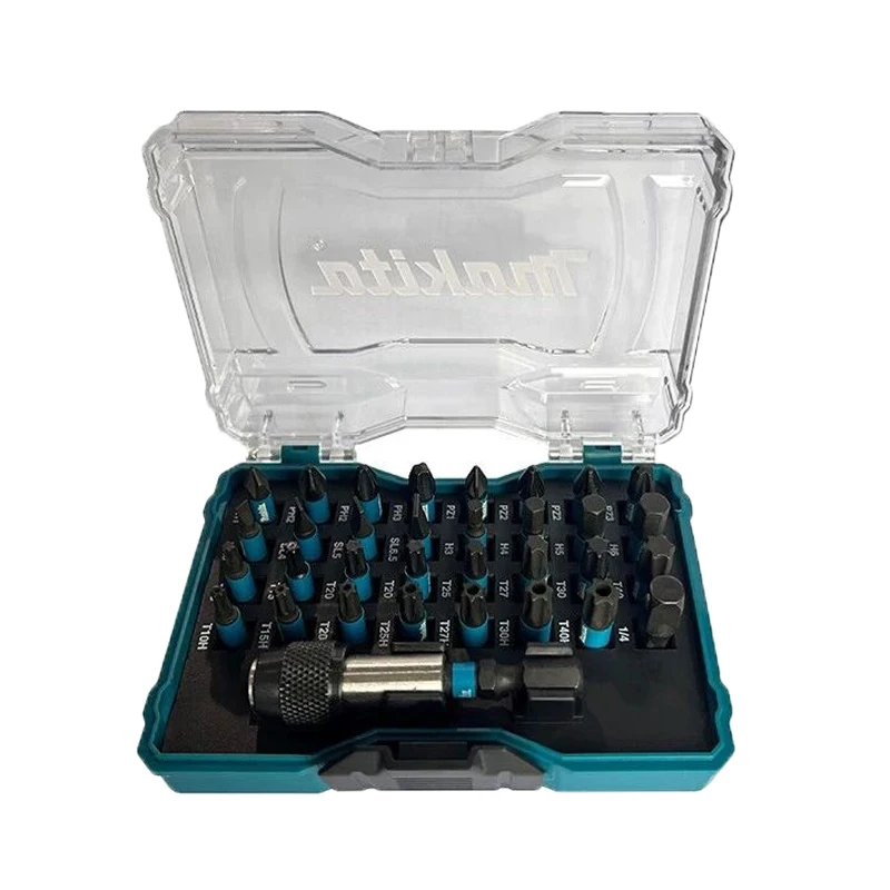 Makita E-15687 Impact Set Screw Drill Bits Hex Socket Screwdriver 1/4''  Screwdriver Bits Set Power Tool Accessory 33Pcs