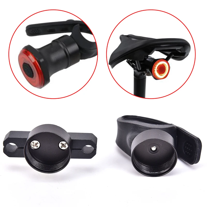 

New 1PC Bicycle Taillights Holder Xlite100 Sensor Lights Bracket Rear Lights Support Metal & Rubber Mounting Seat Rod Bracket