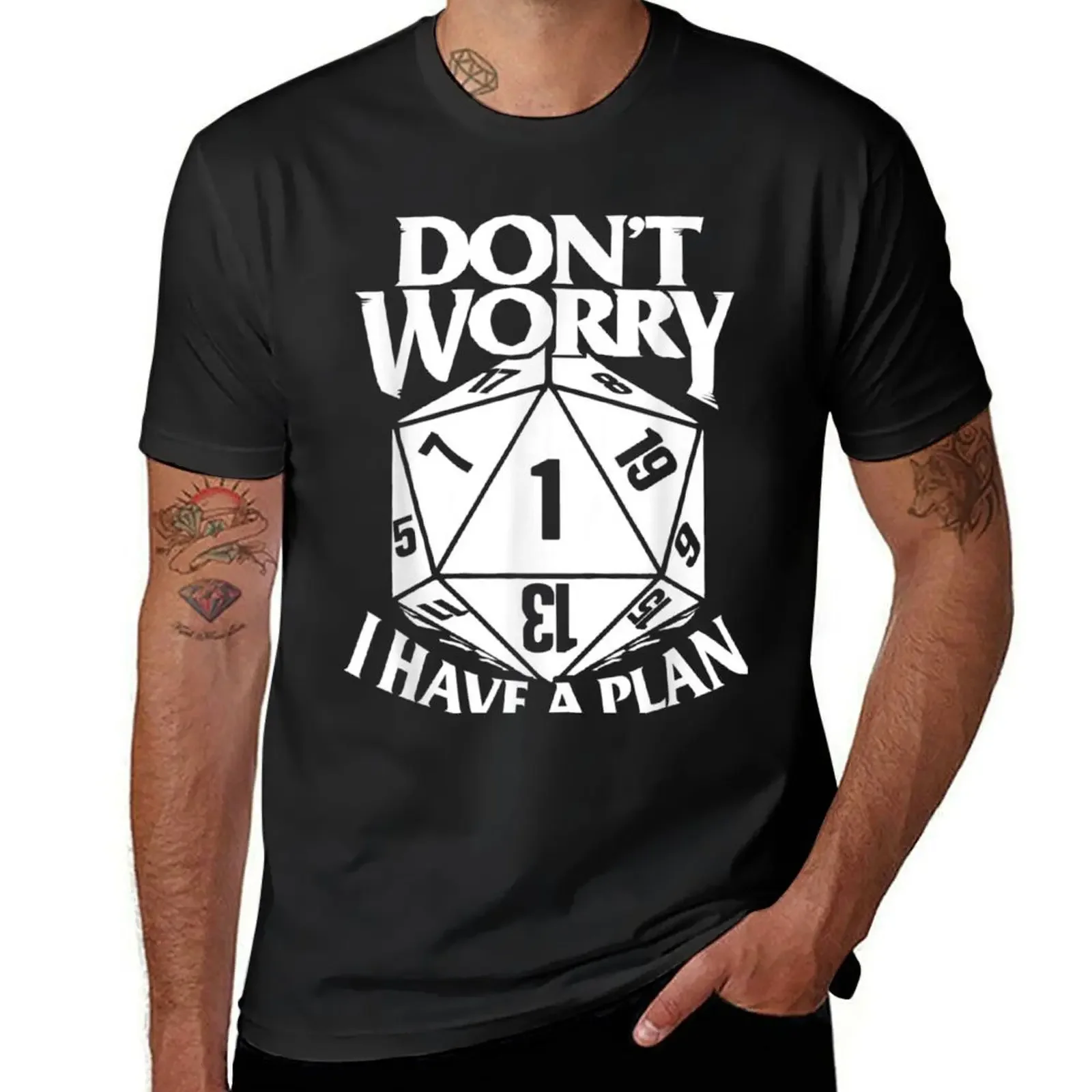 Don't Worry I Have A Plan T-Shirt basketball graphic tees vintage clothes anime figures anime clothes T-shirt men