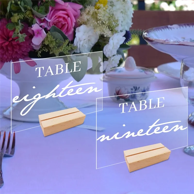

【HOT】12PCS DIY Blank Acrylic Table Sign Clear Sign With Stand Transparent Arch Table Numbers Table Card Wedding Decoration, Dura