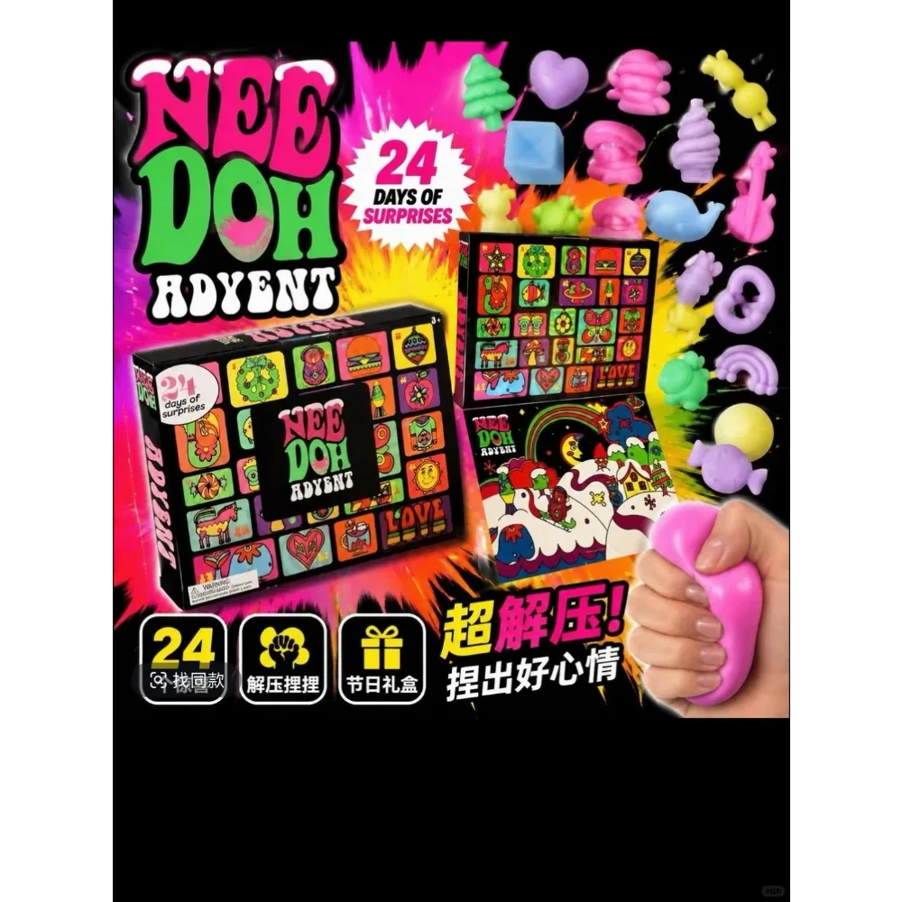 New Surprise Toy Advent Calendar 24 Day Countdown Blind Box for New Year Gift Family Friends Party