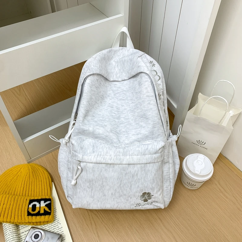 

Нейлоновые однотонные дизайнерские рюкзаки 2026 Весна/Лето: Новые универсальные сумки большой вместимости для повседневных поездок и города