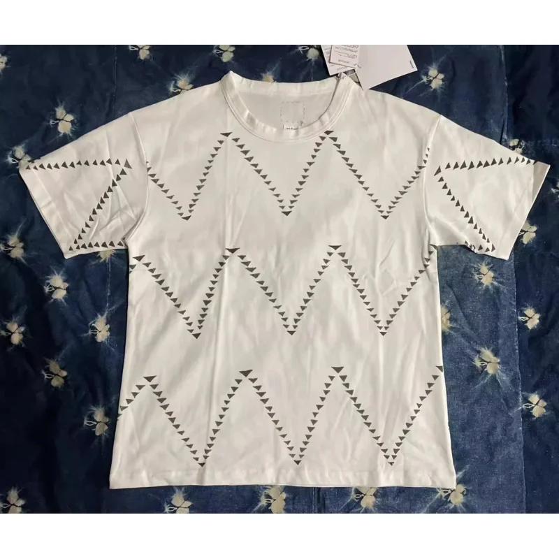 VISVIM KOFU 18AW JUMBO TEE (ALL-OVER) hand-painted triangle short-sleeved Tang Cao