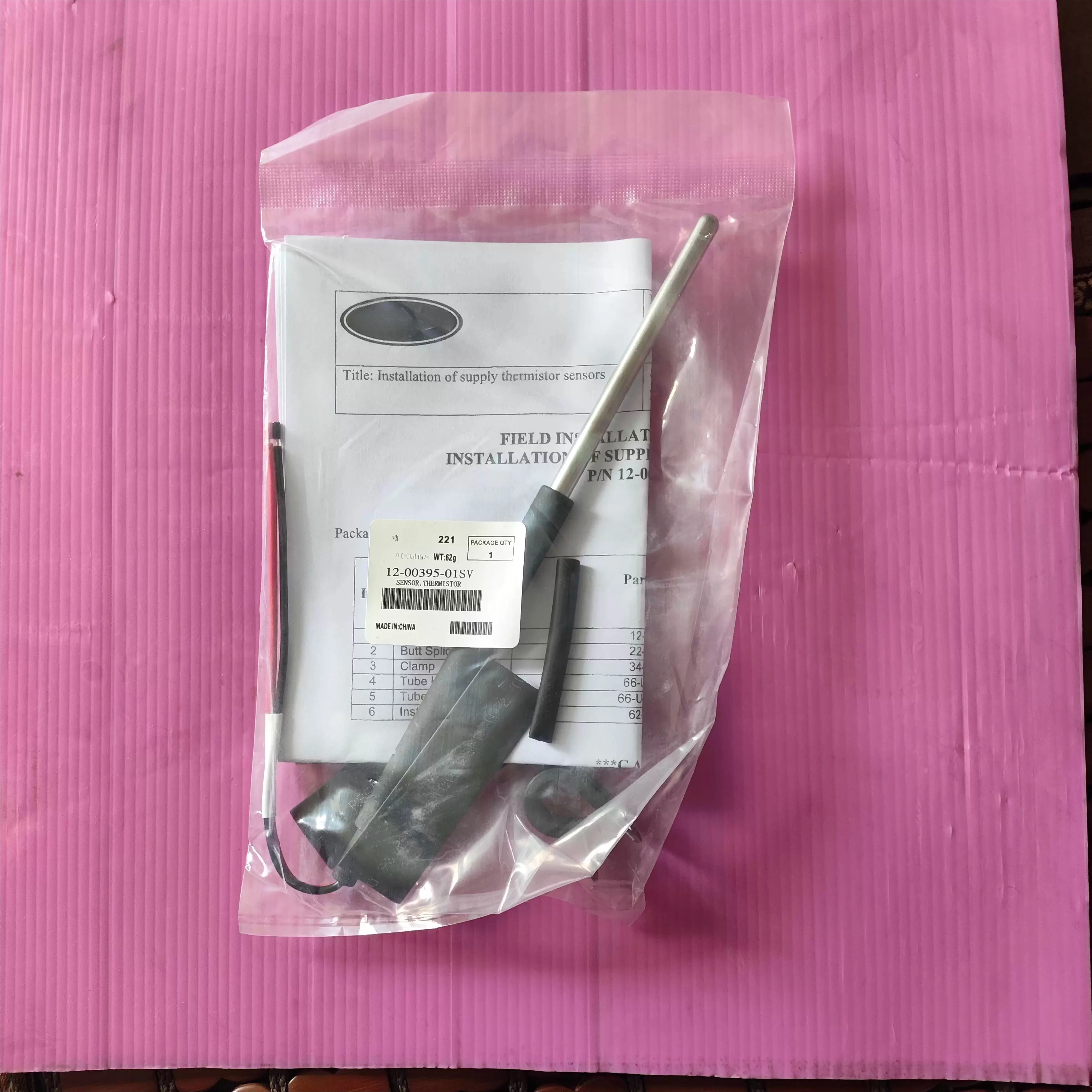 

Container probe 12-00500-01sv 12-00495-02sv Air supply probe 12-00395-01sv