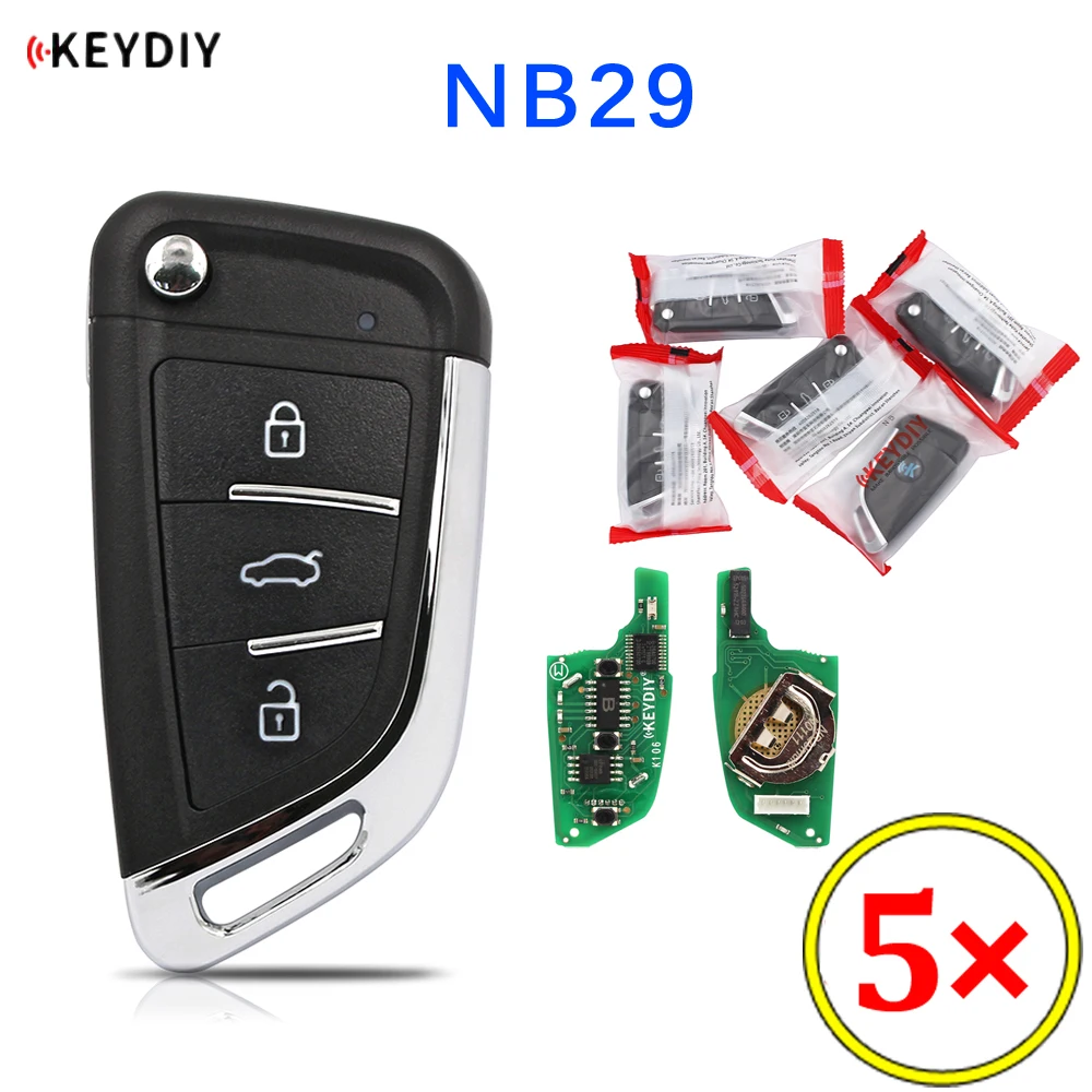 

5pcs/lot KEYDIY 3 Button Multi-functional Remote Control NB29 NB Series Universal for KD900 KD-X2 KD-MAX All Functions In One