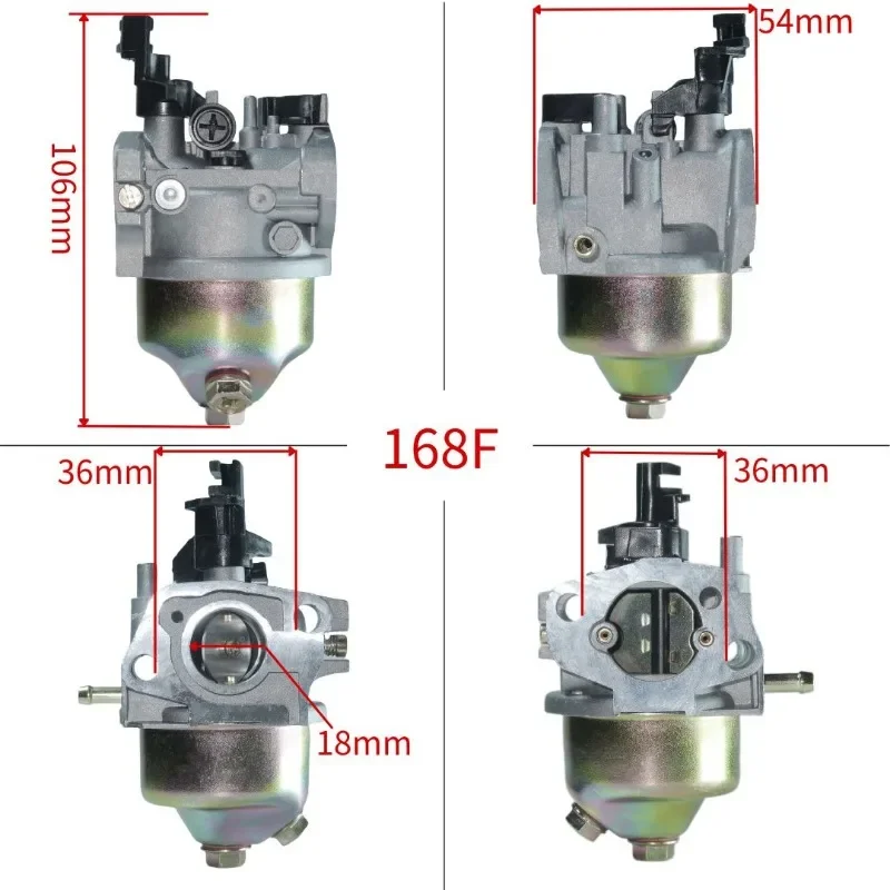 2024 New GX120 GX160 GX200 168F 5.5Hp 6.5Hp 2KW Gasoline Generator Carburetor