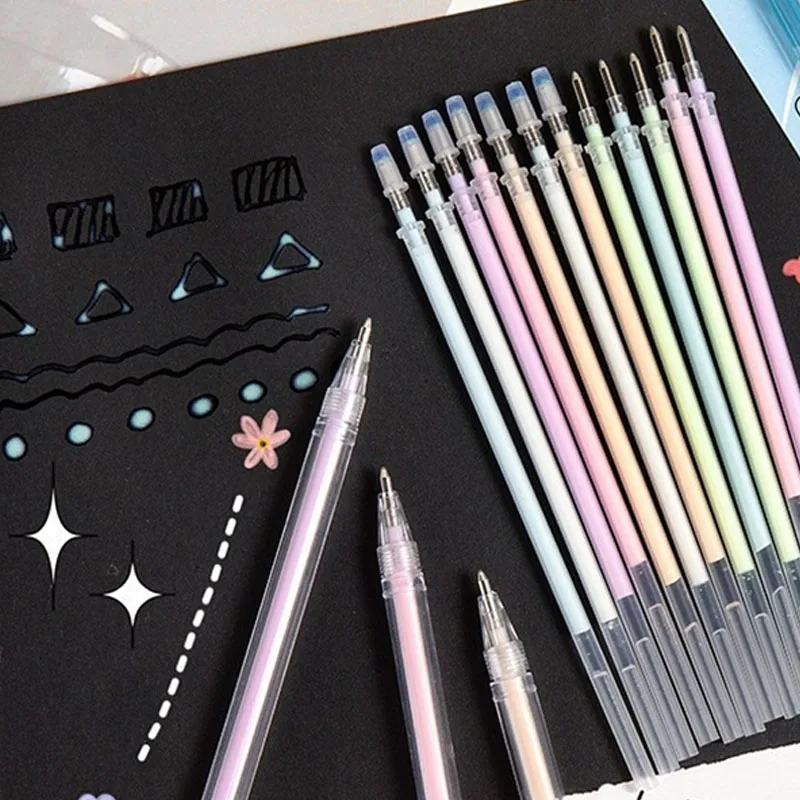 Bolígrafos de papel bonitos, bolígrafos de pegamento de Color caramelo, álbum de recortes Manual, barras de pegamento de puntos de secado rápido, papelería escolar dispensadora de alta viscosidad