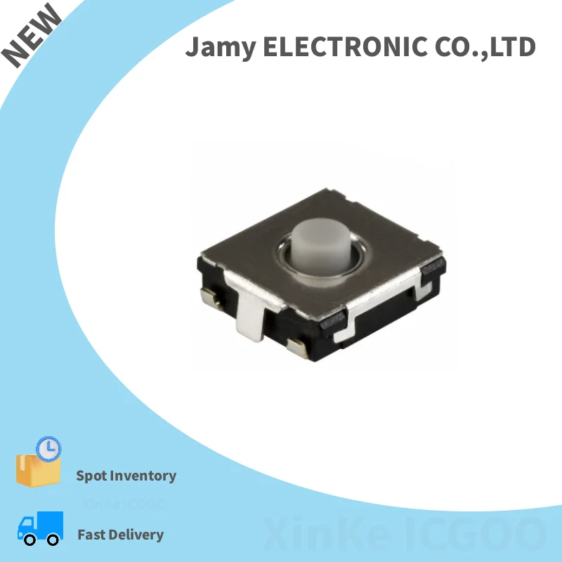 

Original 100pcs/Lot EVQ-P0N02B Internal patch 4 pins 6*6*2.5 touch switch, waterproof and dustproof silicone keys