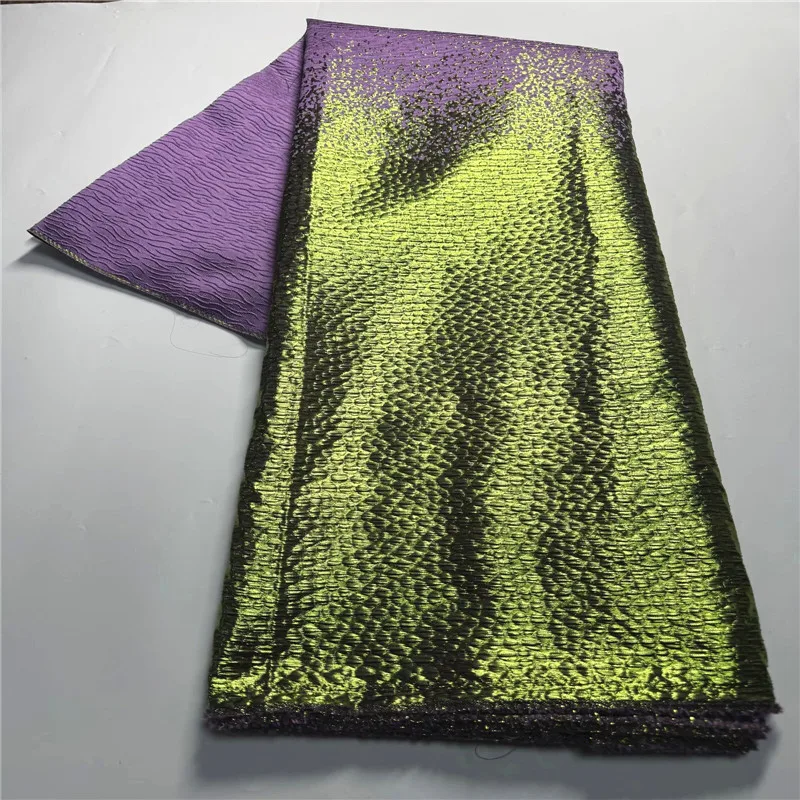 

African Brocade Jacquard Lace Fabric High Quality 5Yards Net Lace French Gilding Lace Fabric For Wedding Dress 9L6010202