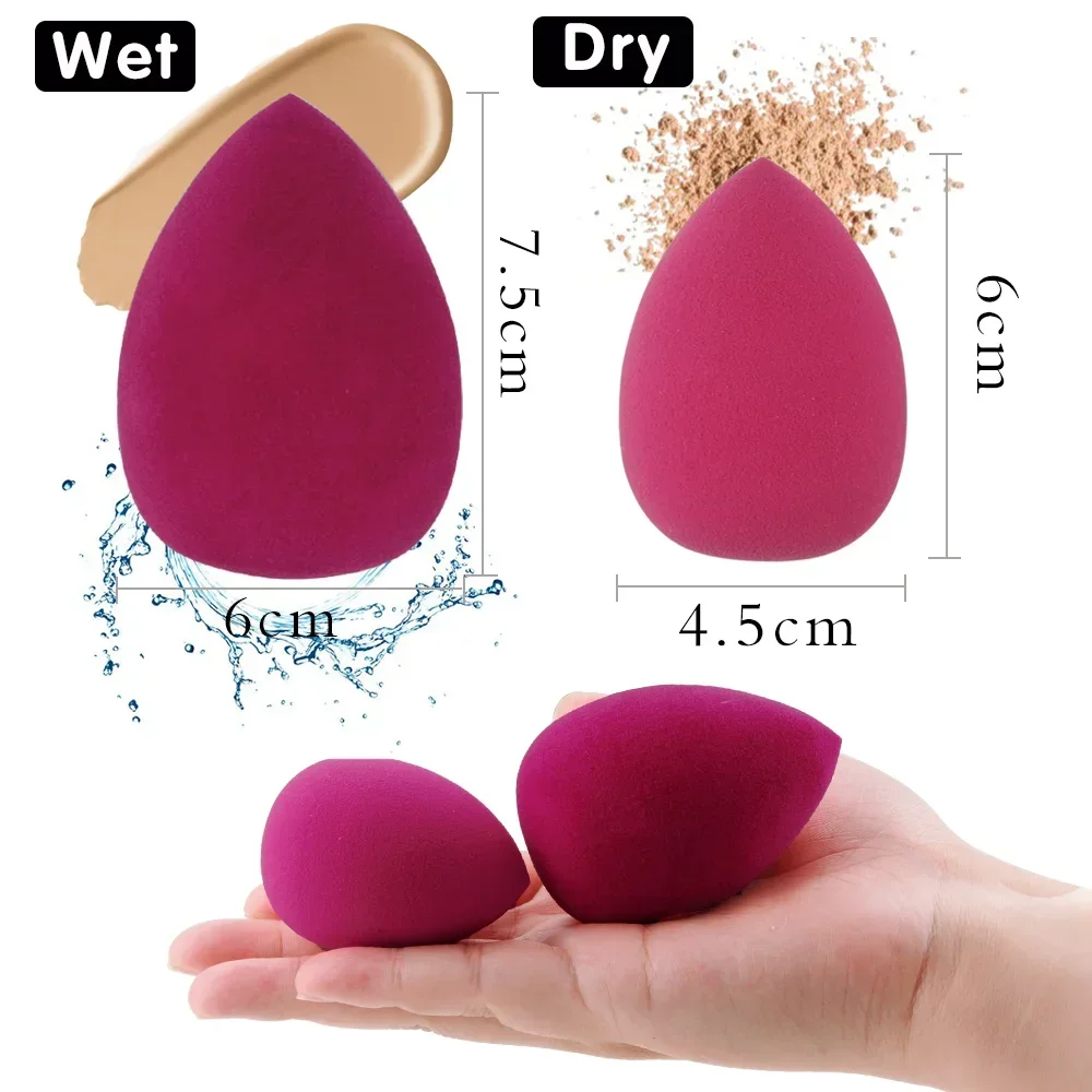 Sdotter 10Pcs Women Cosmetic Puff Concealer Foundation Makeup Sponge Beauty Face Cosmetics Blending Sponge Water Drop Shape Make