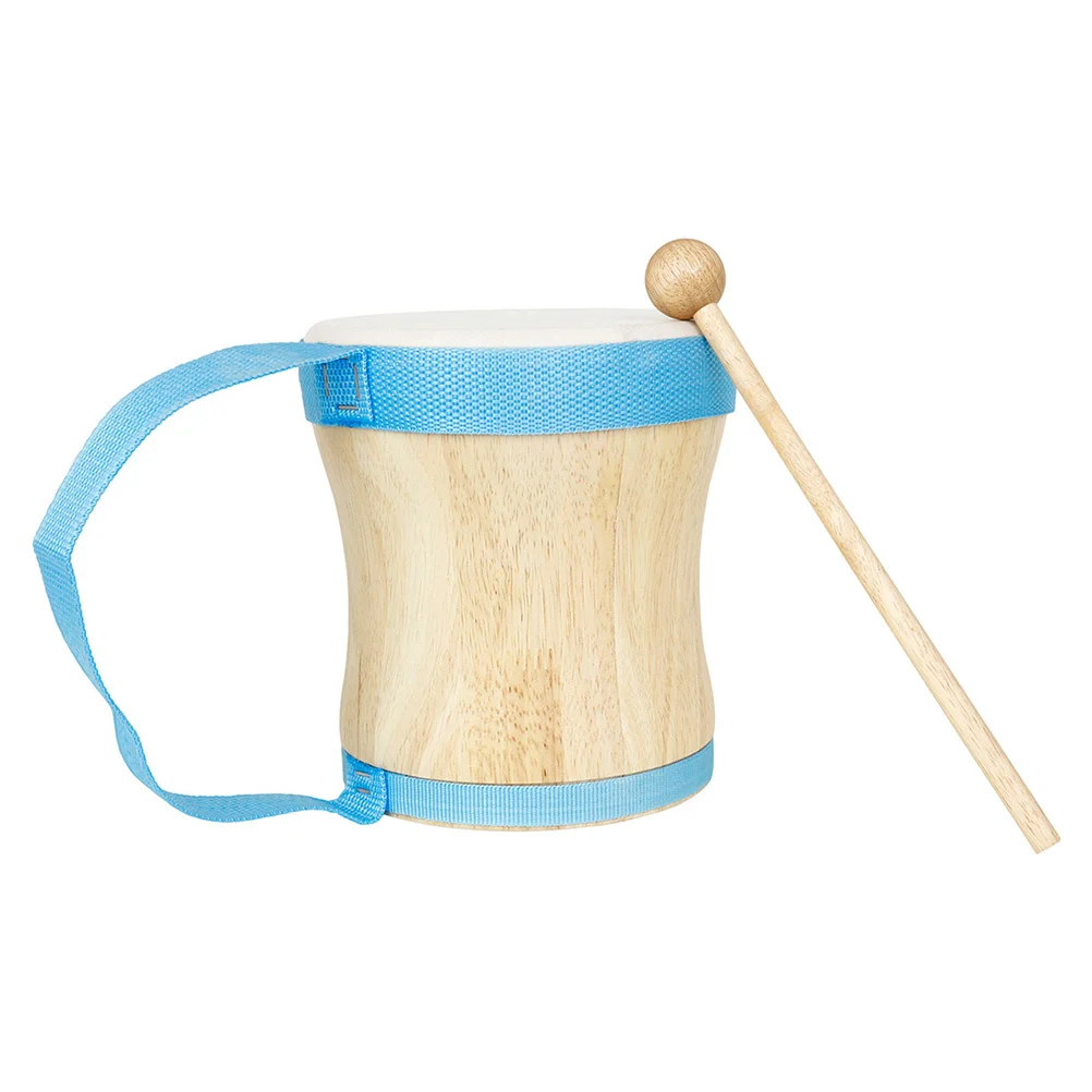 

Wooden Hand Drum Sheepskin Percussion Instrument for Early Learning Practice Music Rhythm Drum Portable Durable Instrument
