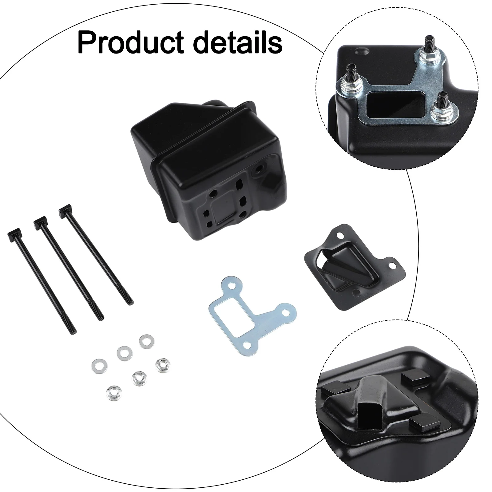 Functional Muffler Kit 1127 140 0601 for For 029 039 MS290 MS310 MS390 with Gasket Cover and Bolts Nuts Washers Set