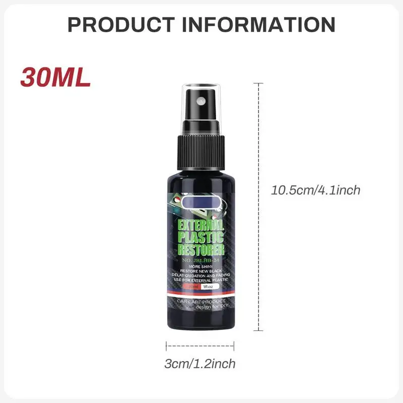 Trim Restorer For Cars Interior Restorer Coating Agent Revitalizing Agent Automotive Restoring Liquid Car Detailing Cleaning