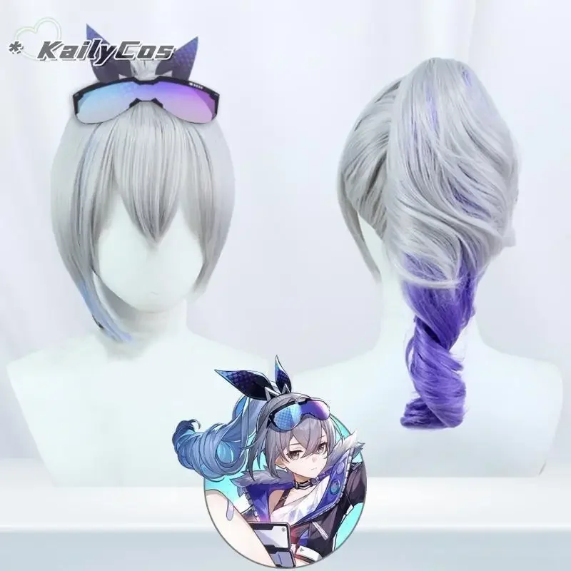 Silver Wolf Cosplay Honkai Star Rail Costume Wig Game Uniform Glasses Earrings Stellaron Hunters Hacker Halloween Party Women