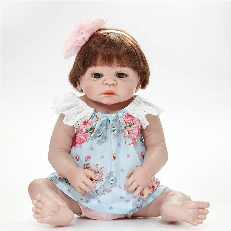 

Xmas 23'' Full Body Vinyl Nursery Reborn Baby Dolls Girl Bebe Lifelike Gift Girl Toys for Kids Toddler Boy Toys Baby Doll Toy