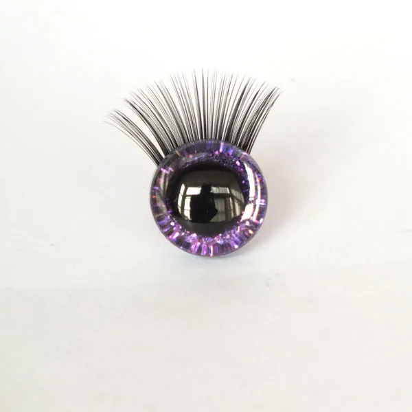 20sets 12/14/16/18/20/25/30mm Safety eyes with eyelashes-flashing eyes Plastic safety eyes