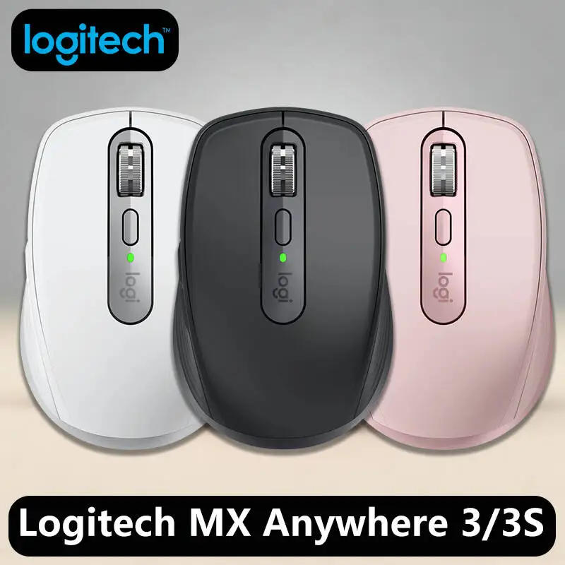 Logitech Master Series MX Anywhere 3S Bluetooth sem fio silencioso mouse som suave escritório tablet feminino
