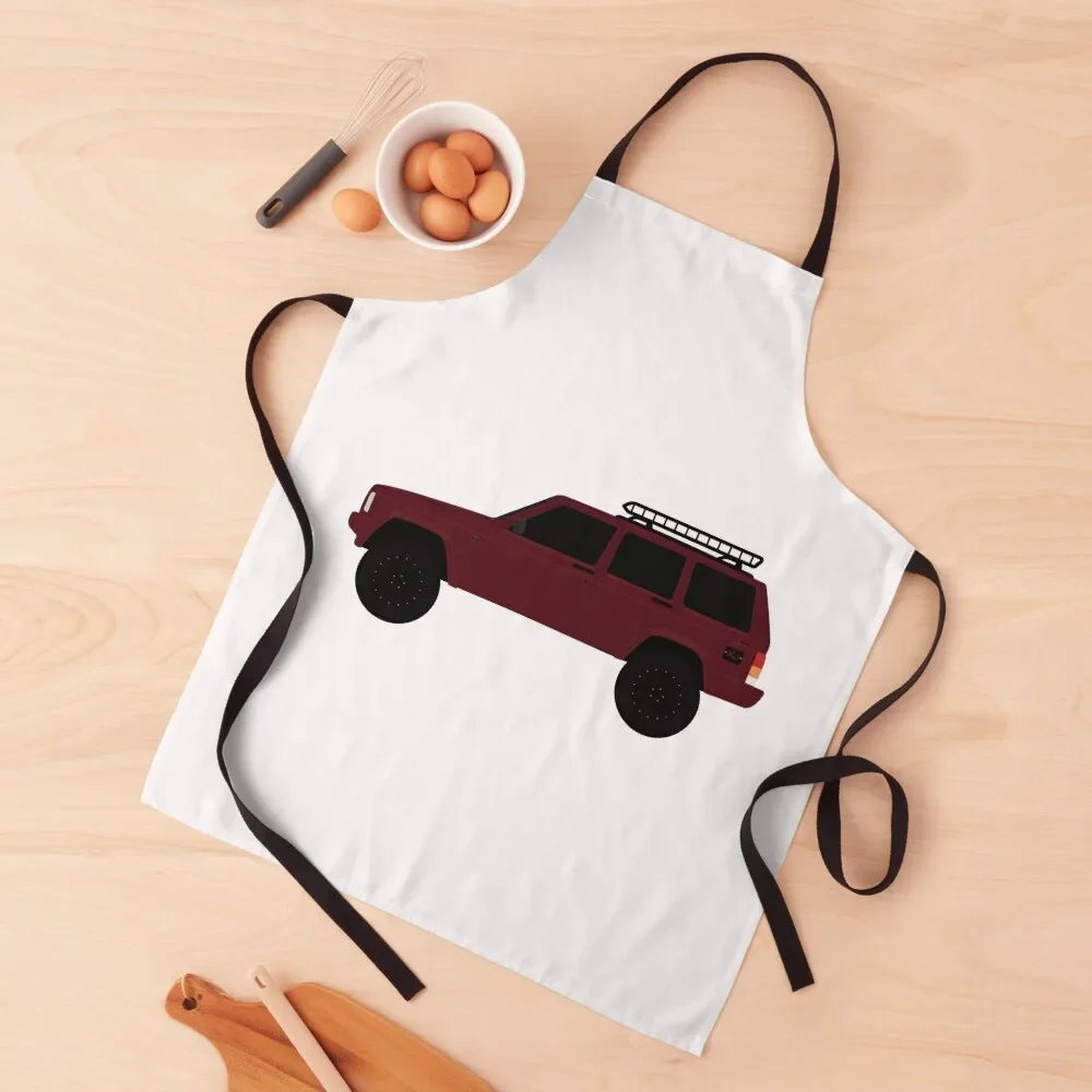 

xjgirl_8 Custom USA 4x4 off road vehicle Apron Salon kitchen clothes Korean Apron