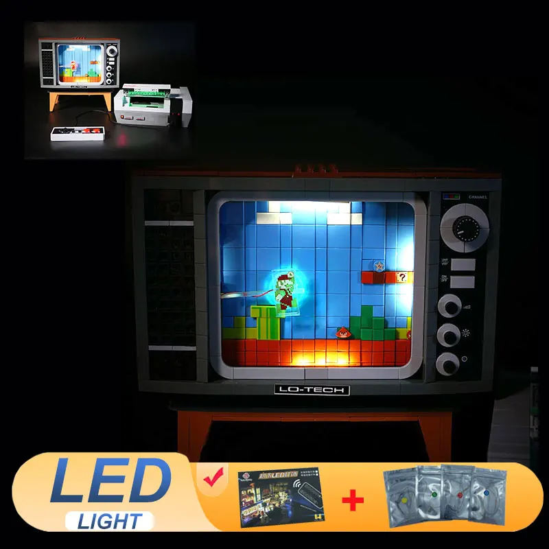 

LED Light Kit For LEGO 71374 Nintendo Entertainment System Ideas DIY Gift (Not Include Building Blocks Bricks Kits Sets Model)