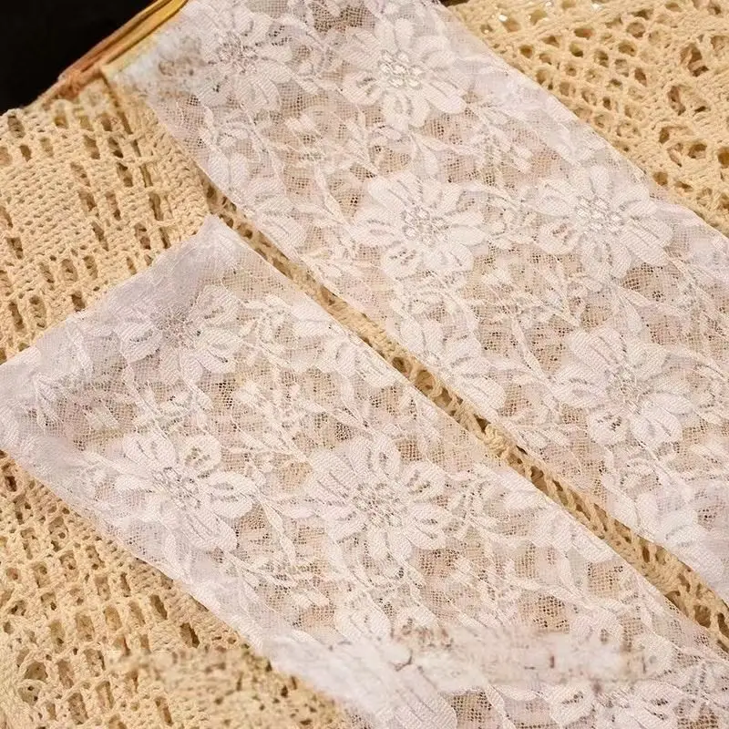 جديد خمر الدانتيل تقليم قفازات الزفاف الفني الأبيض طويل حفل زفاف عشاء التصوير اكسسوارات للعرائس