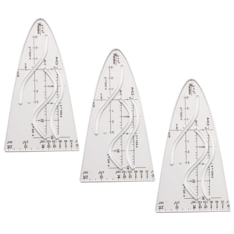 Teacher, Student Parabola Ruler Parabolic Template for Mathematical Functions Dropship